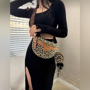 Leopard Print Crossbody Bag